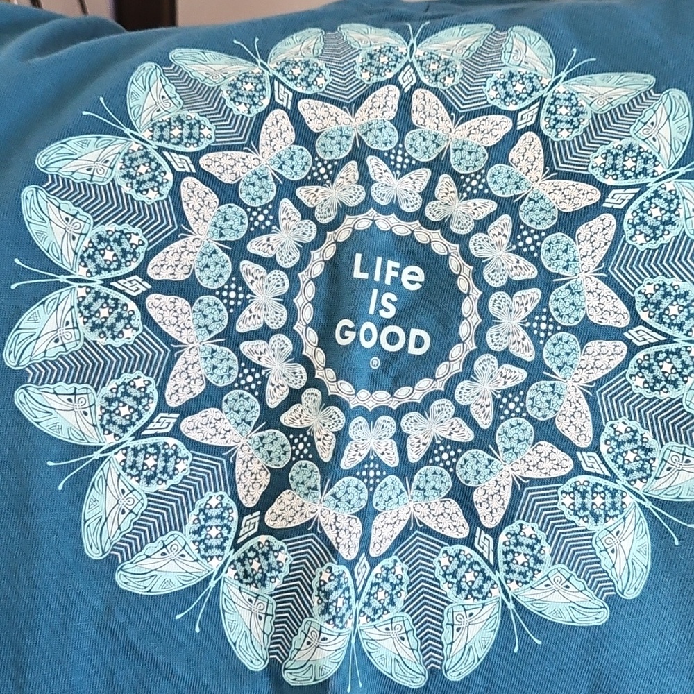 Life Is Good Long Sleeve, V Neck Tee - Picture 2 of 3